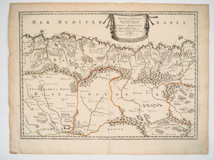 [ALGÉRIE]. SANSON (N.). PARTIE DE LA BARBARIE, où est le Royaume d’Alg