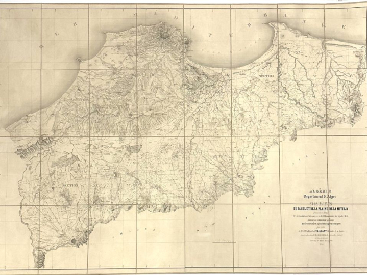 [ALGÉRIE]. VAILLANT (Maréchal). ALGÉRIE – Département d’Alger. CARTE D