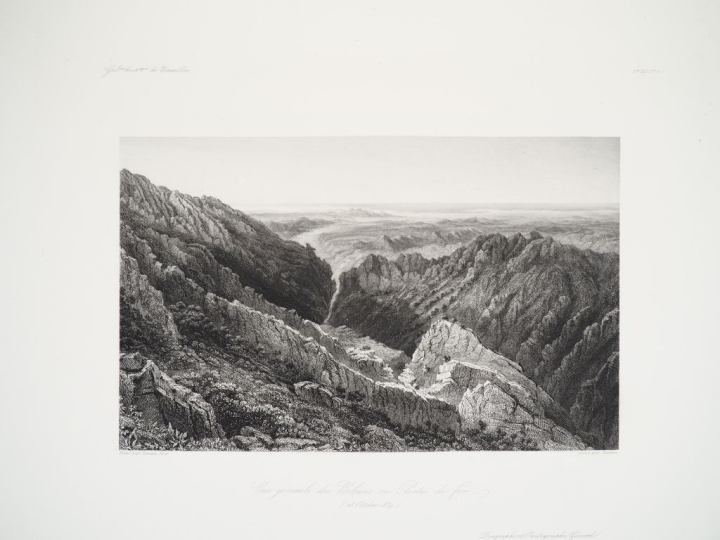 [ALGÉRIE]. SOUVENIR D'UNE PROMENADE À VERSAILLES. In-plano (55 X 38 cm