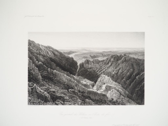 Vente aux enchères [ALGÉRIE]. SOUVENIR D'UNE PROMENADE À VERSAILLES. In-plano (55 X 38 cm