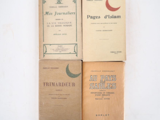 Vente aux enchères EBERHARDT (I.). ENSEMBLE DE 4 OUVRAGES de l’exploratrice de l’Algérie,