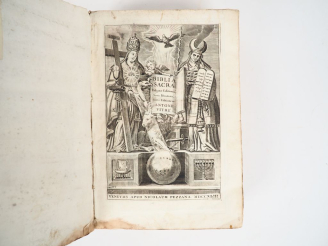 Vente aux enchères [BIBLE]. BIBLIA SACRA vulgatae editionis Sixti V.   Clem. VIII. [etc.]