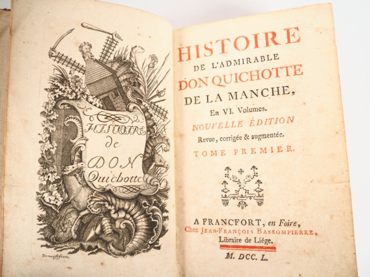 CERVANTÈS (M. de). HISTOIRE DE L’ADMIRABLE DON QUICHOTTE DE LA MANCHE.