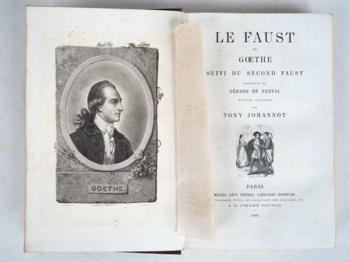 GOETHE. LE FAUST suivi du second Faust. Traduction de Gérard de Nerval