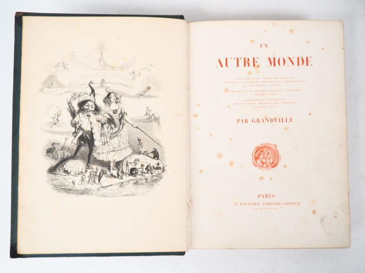 [GRANDVILLE (J. J.)]. ENSEMBLE DE 7 OUVRAGES ILLUSTRÉS PAR GRANDVILLE 