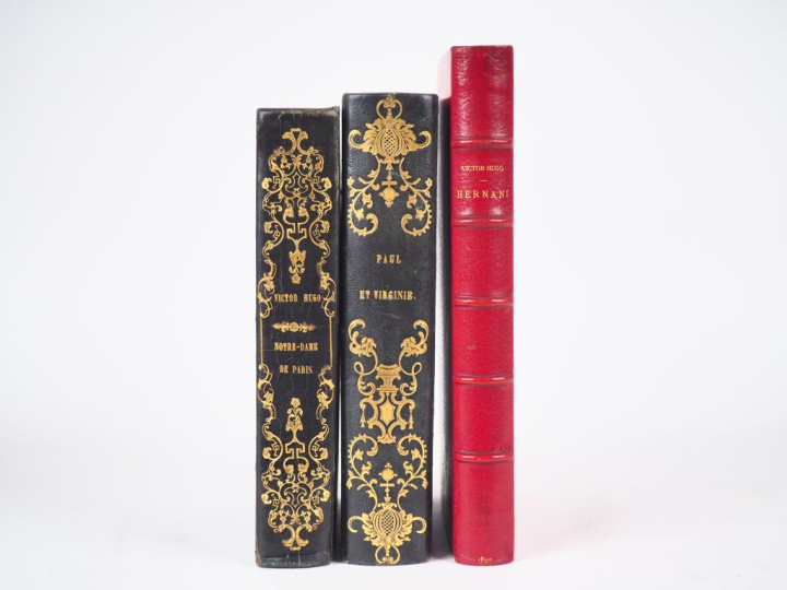 HUGO (V.). NOTRE-DAME DE PARIS. P., Perrotin, 1844. Grand in-8 ½ chevr