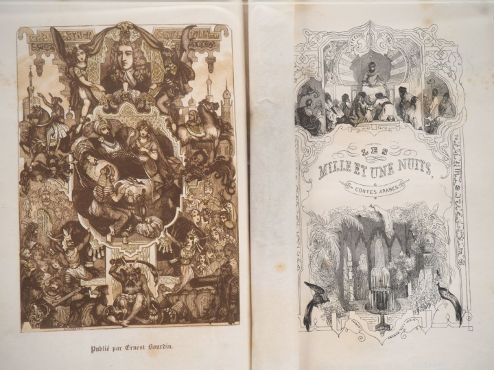 MILLE ET UNE NUITS (Les). Contes arabes traduits par Galland. P., Erne