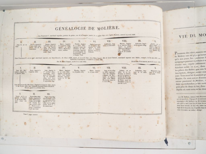 MOLIÈRE. OEUVRES. P., Desoer, 1819-25. 9 forts volumes grand in-8 ½ ve