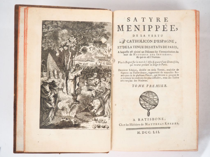SATYRE MÉNIPPÉE, de la vertu du Catholicon d'Espagne, et de la tenue d