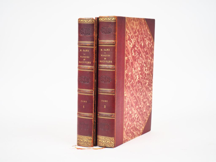 SAND (Maurice). MASQUES ET BOUFFONS (Comédie italienne). Textes et des