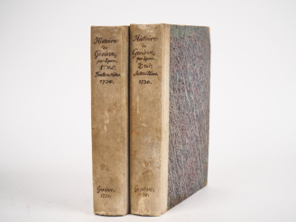 Vente aux enchères SPON (Jacob). HISTOIRE DE GENÈVE. Genève, Fabri   Barrillot, 1730. Deu