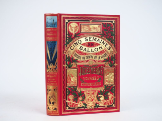 Vente aux enchères VERNE (J.).	CINQ SEMAINES EN BALLON. Illustrations par MM. Riou et De 
