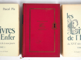 Vente aux enchères [BIBLIOGRAPHIE]. PIA (P.). LES LIVRES DE L’ENFER. Bibliographie critiq