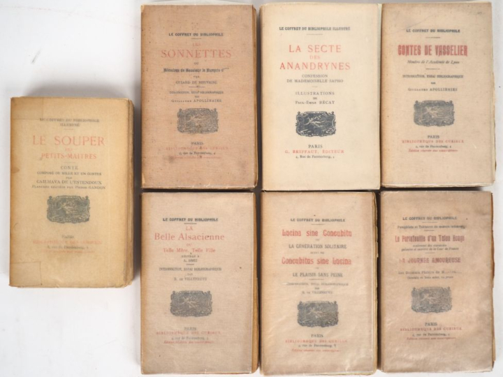 [CURIOSA]. COFFRET DU BIBLIOPHILE [ILLUSTRÉ pour les 2 derniers volume