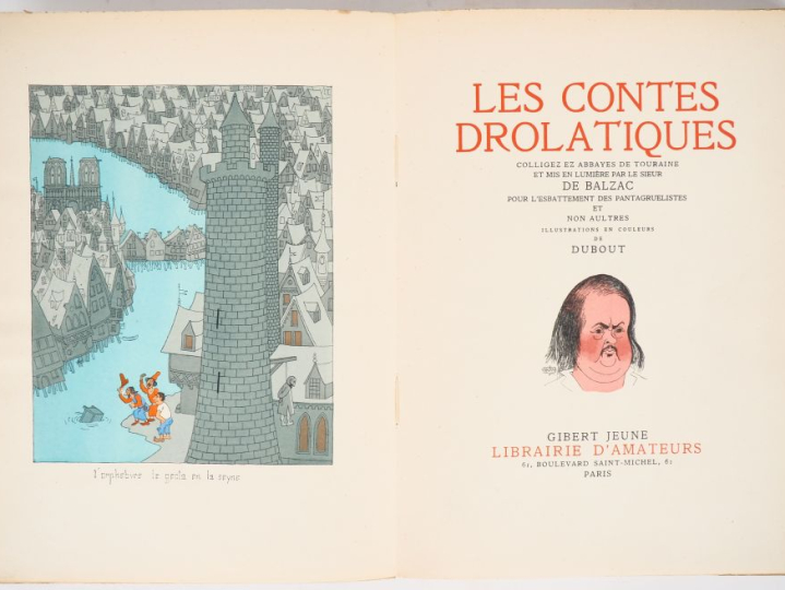 [DUBOUT]. BALZAC (Honoré de). LES CONTES DRÔLATIQUES. P., Gibert Jeune