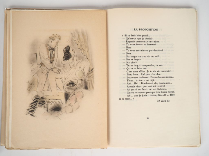 [LOUŸS (P.)]. SCÈNES DE PÉRIPATÉTICIENNES. 1903 [ca. 1937]. Grand in-8