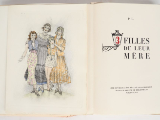 Vente aux enchères LOUŸS (P.). TROIS FILLES DE LEUR MÈRE. Pour un groupe de Bibliophiles,