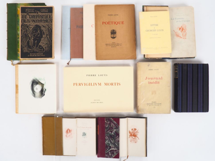 LOUŸS (P.). ENSEMBLE 16 OUVRAGES.  -	 BYBLIS. Borel, 1898. Ill. de Wag