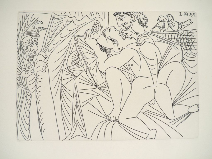 [PICASSO (P.)]. ENSEMBLE DE 12 GRAVURES. 11 gravures (27 X 20 cm, marg