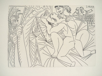 Vente aux enchères [PICASSO (P.)]. ENSEMBLE DE 12 GRAVURES. 11 gravures (27 X 20 cm, marg