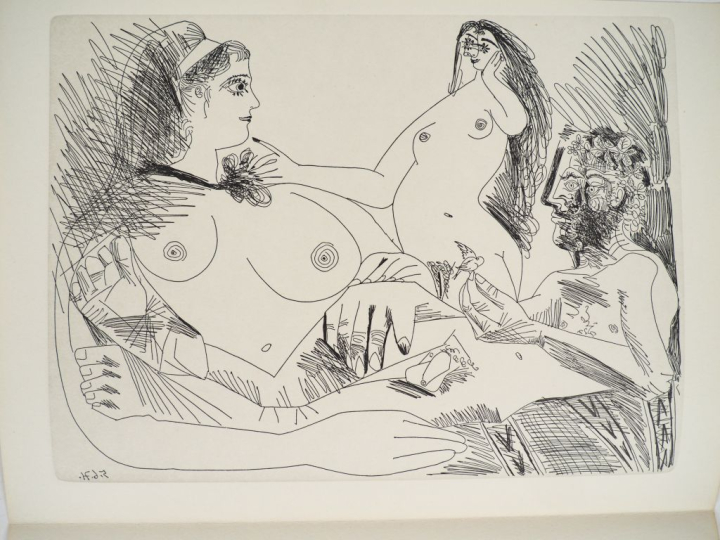 [PICASSO (P.)]. ENSEMBLE DE 12 GRAVURES. 11 gravures (27 X 20 cm, marg