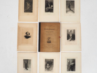 Vente aux enchères [ROPS]. DIX EAUX-FORTES POUR ILLUSTRER LES DIABOLIQUES DE J. BARBEY D'