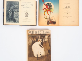 Vente aux enchères [ROPS]. CHAMPSAUR (F.). MASQUES MODERNES. P., Dentu, 1889. In-12 ½ mar