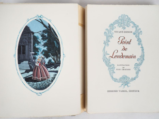 Vente aux enchères VIVANT-DENON. POINT DE LENDEMAIN. P., Vairel, 1951. In-8 en ff., chemi