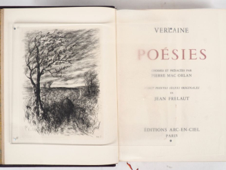 Vente aux enchères [FRÉLAUT]. VERLAINE (P.). POÉSIES choisies et préfacées par Pierre Mac