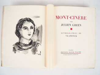 Vente aux enchères GREEN (J.). MONT-CINÈRE. P., Jeanne Walter, 1930. Grand in-4 broché, c