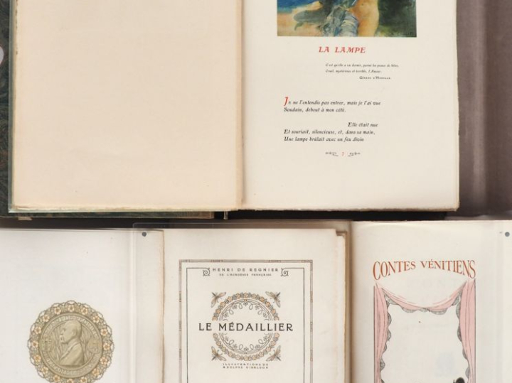 [RÉGNIER]. RÉGNIER (H. de). LE MÉDAILLIER. P., Le Livre Contemporain, 