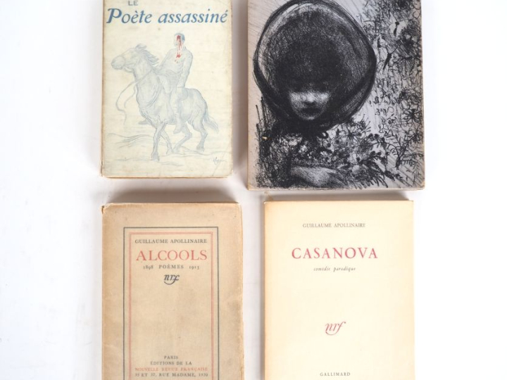 APOLLINAIRE (Guillaume). ENSEMBLE DE 4 OUVRAGES. LE POÈTE ASSASSINÉ. P