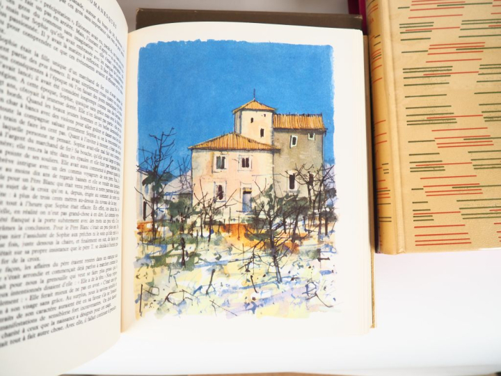 CARTONNAGES N.R.F. ENSEMBLE DE 9 VOLUMES (8 in-4 et 1 in-8), cartonnag