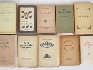 Vente aux enchères [LITTÉRATURE]. ENSEMBLE DE 10 OUVRAGES. -	BENOIT (P.). LA DAME DE L’OU