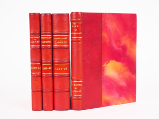 Vente aux enchères MONTHERLANT (H. de). 	CARNETS XXII à XXVIII – XXIX à XXXV – XLII et XL