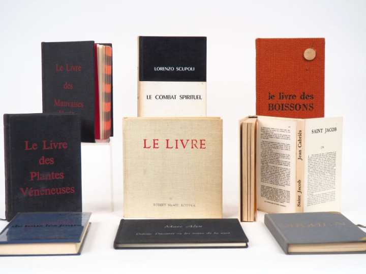 [MOREL]. ENSEMBLE DE 21 LIVRES-OBJETS édités par Robert MOREL, d’après