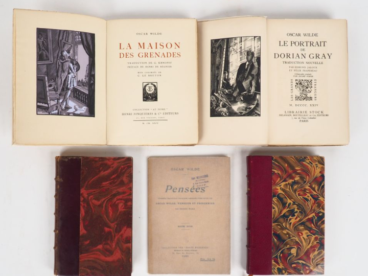 WILDE (O.). ENSEMBLE DE 5 OUVRAGES. -	DE PROFUNDIS. Mercure de France,