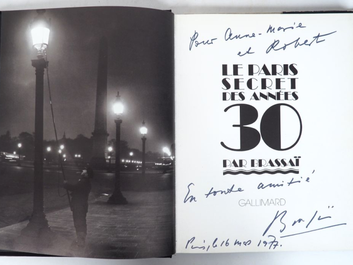BRASSAÏ. LE PARIS SECRET DES ANNÉES 30. P., Denoël, 1976. In-4 reliure