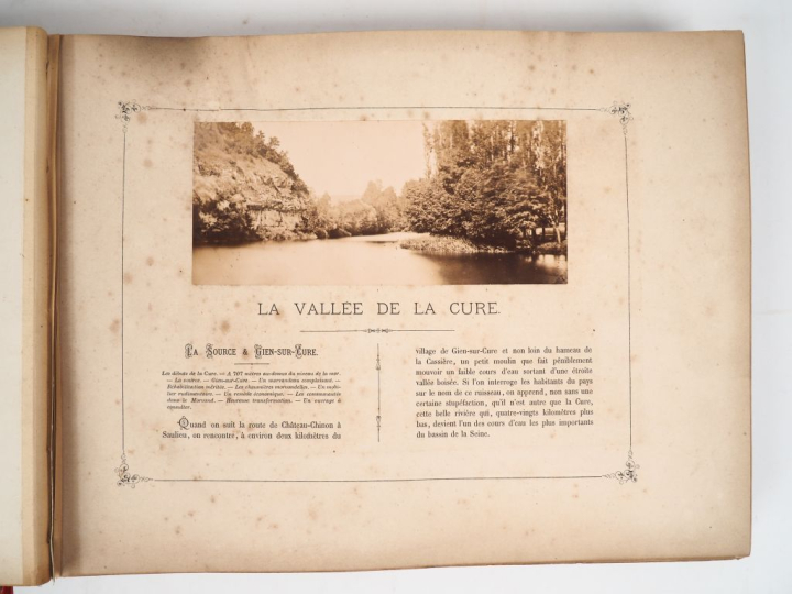 [FEBVRE – HEURLEY]. LA VALLÉE DE LA CURE. [Avallon, E. Barré, 1877]. G