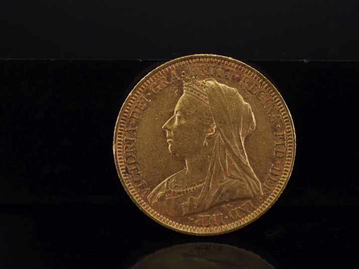 Souverain or, reine Victoria, 1895. FRAIS ACHETEUR 10% HT.   