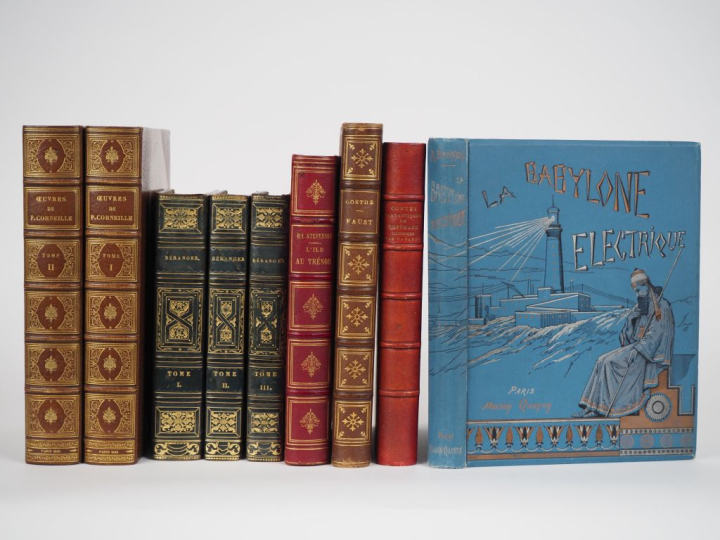 [LITTÉRATURE]. ENSEMBLE DE 6 OUVRAGES. -	BÉRANGER. OEUVRES. (3 vol.) -