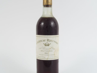 Vente aux enchères 1 BOUTEILLE CHÂTEAU RIEUSSEC 1er CC SAUTERNES - 1961 - LB-HEP/BLS
