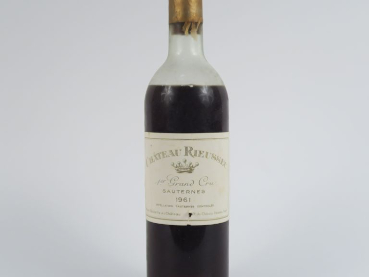 1 BOUTEILLE CHÂTEAU RIEUSSEC 1er CC SAUTERNES - 1961 - BEP/ETLA/BLS