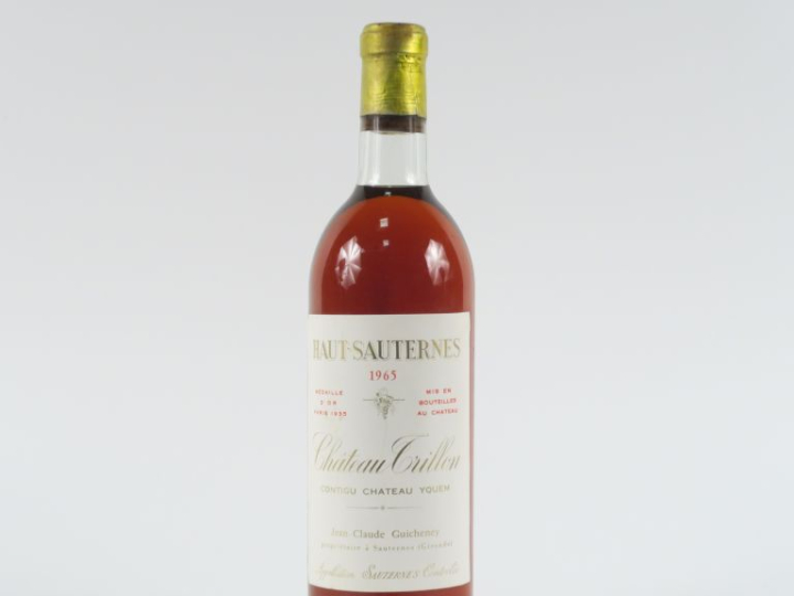 1 BOUTEILLE CHÂTEAU TRILLON SAUTERNES - 1965 - BG