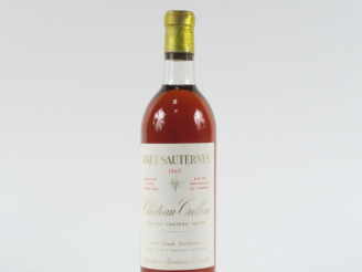 Vente aux enchères 1 BOUTEILLE CHÂTEAU TRILLON SAUTERNES - 1965 - BG