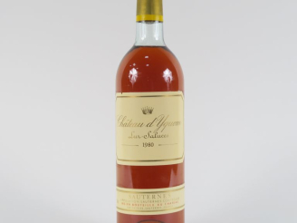 Vente aux enchères 1 BOUTEILLE CHÂTEAU D'YQUEM 1er CCS SAUTERNES - 1980 - LB