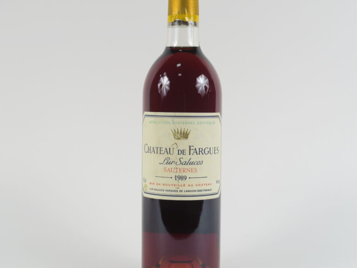 1 BOUTEILLE CHÂTEAU DE FARGUES SAUTERNES - 1989 - BG