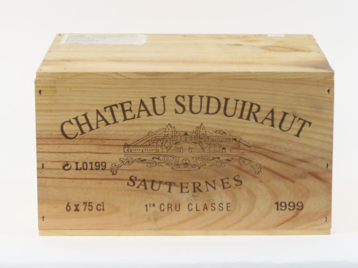 6 BOUTEILLES CHÂTEAU SUDUIRAUT 1er CC SAUTERNES - 1999 - CBO