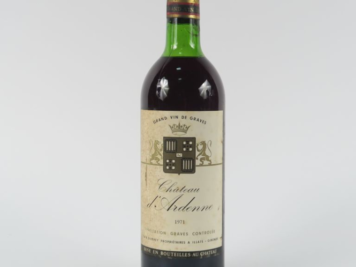 1 BOUTEILLE CHÂTEAU D'ARDENNE GRAVES - 1971 - LB