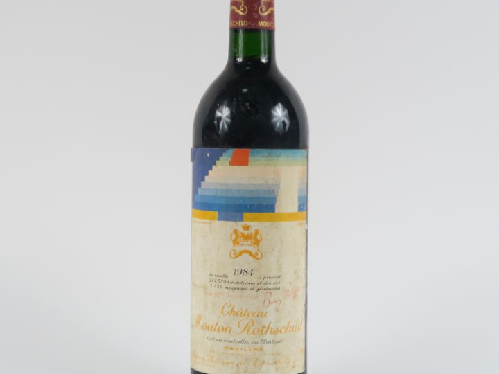 1 BOUTEILLE CHÂTEAU MOUTON ROTHSCHILD 1er GCC PAUILLAC - 1984 - BG/ETL